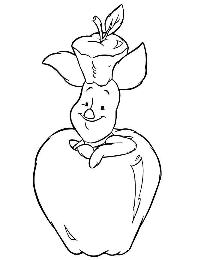 Apple Coloring Pages Fruits Food Apple Pictures Printable 2021 028 Coloring4free