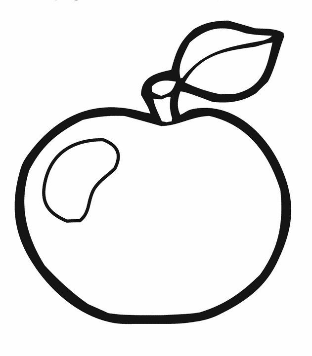 Apple Coloring Pages Fruits Food Apple Sheets Preschool Printable 2021 031 Coloring4free