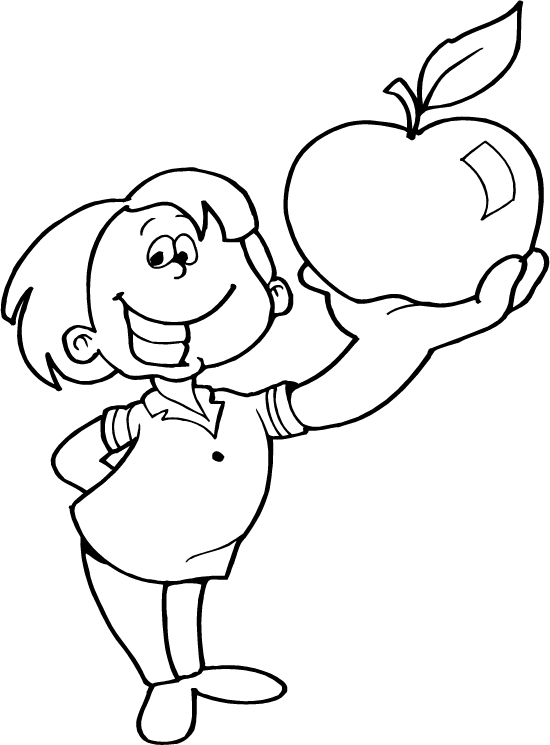 Apple Coloring Pages Fruits Food Apple for Kids Printable 2021 016 Coloring4free