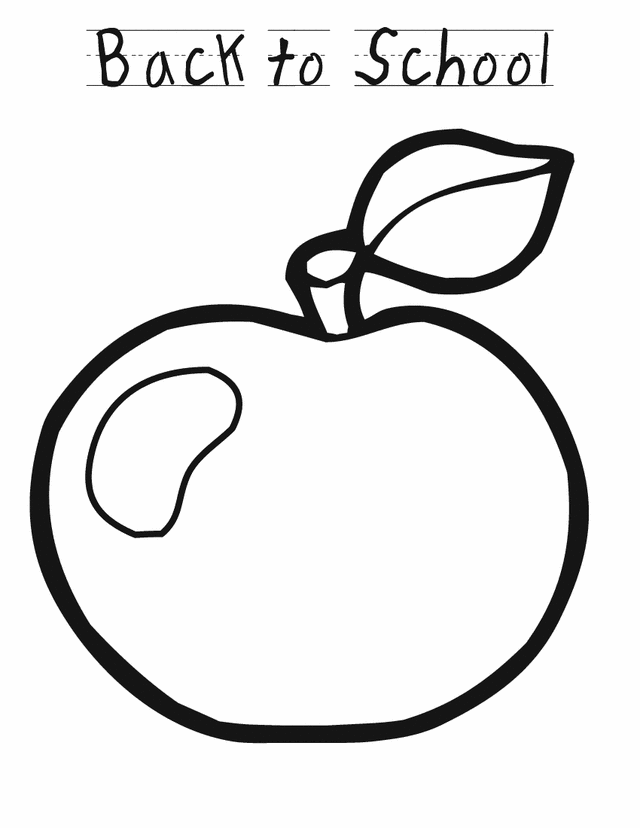 Apple Coloring Pages Fruits Food Back to School Apple Printable 2021 045 Coloring4free