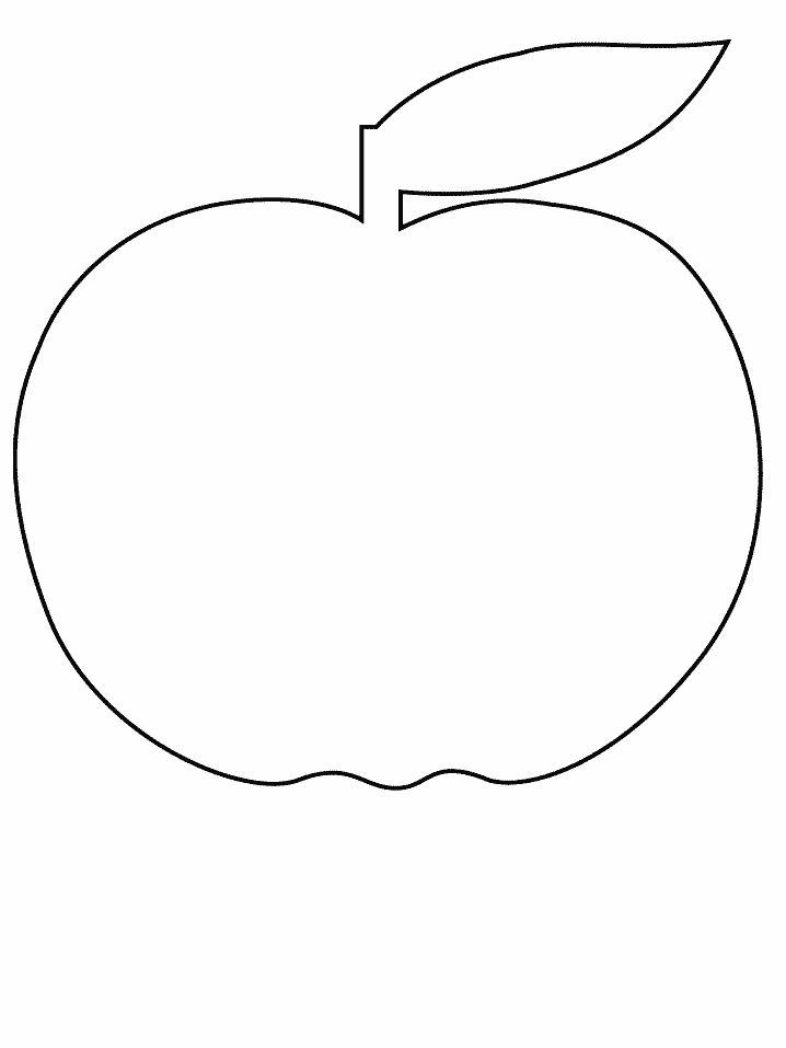Apple Coloring Pages Fruits Food apple2 Printable 2021 013 Coloring4free