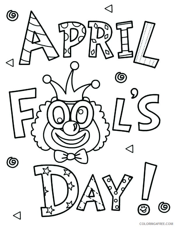 April Coloring Pages April Fools Day Printable 2021 0224 Coloring4free