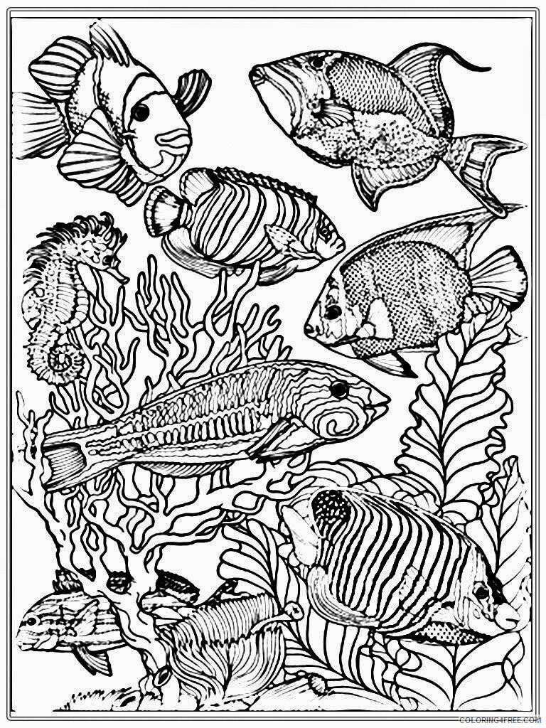Aquarium Coloring Pages Fish in Aquarium Printable 2021 0236 Coloring4free