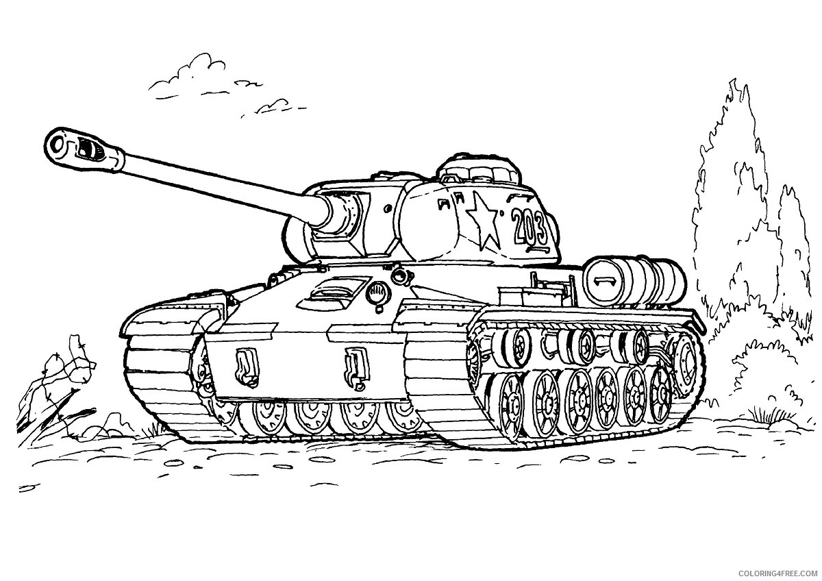 Army Coloring Pages Army Tank Printable 2021 0283 Coloring4free