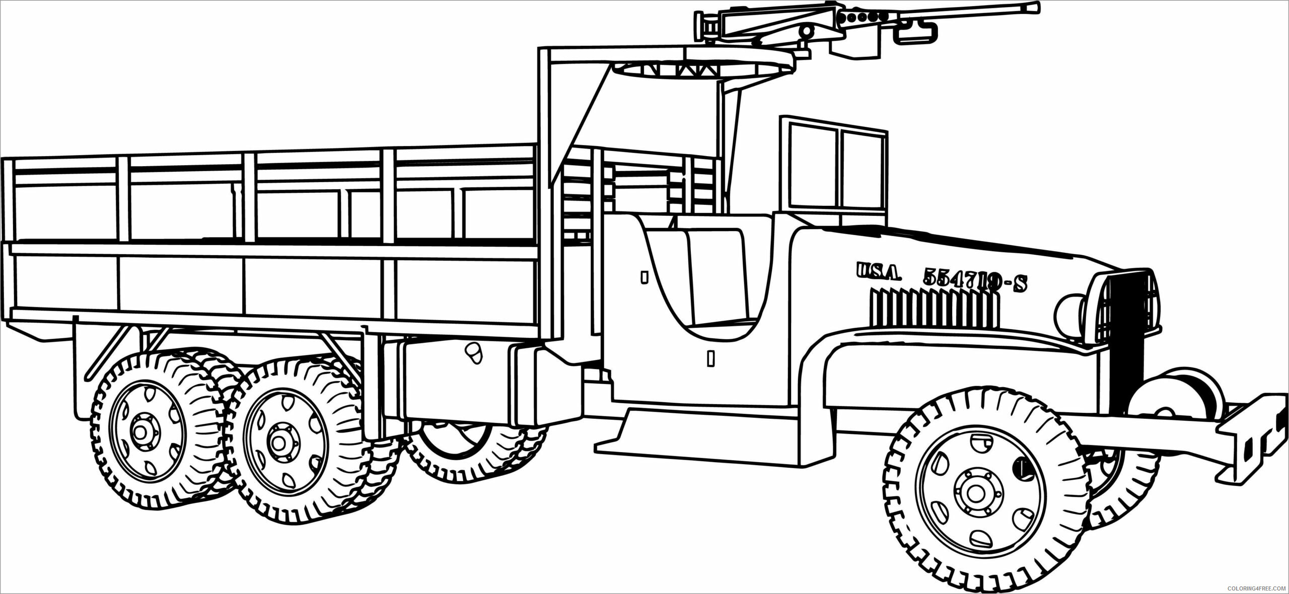 Army Coloring Pages army jeep Printable 2021 0281 Coloring4free