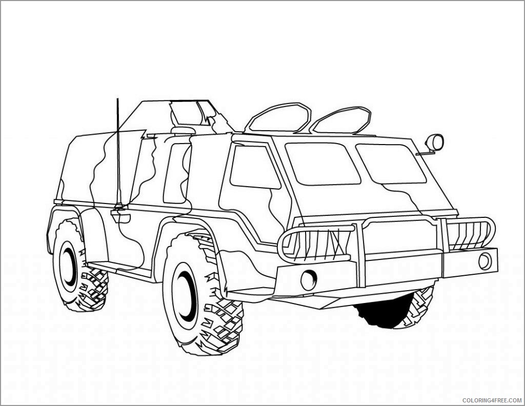 Army Coloring Pages army vehicles Printable 2021 0284 Coloring4free
