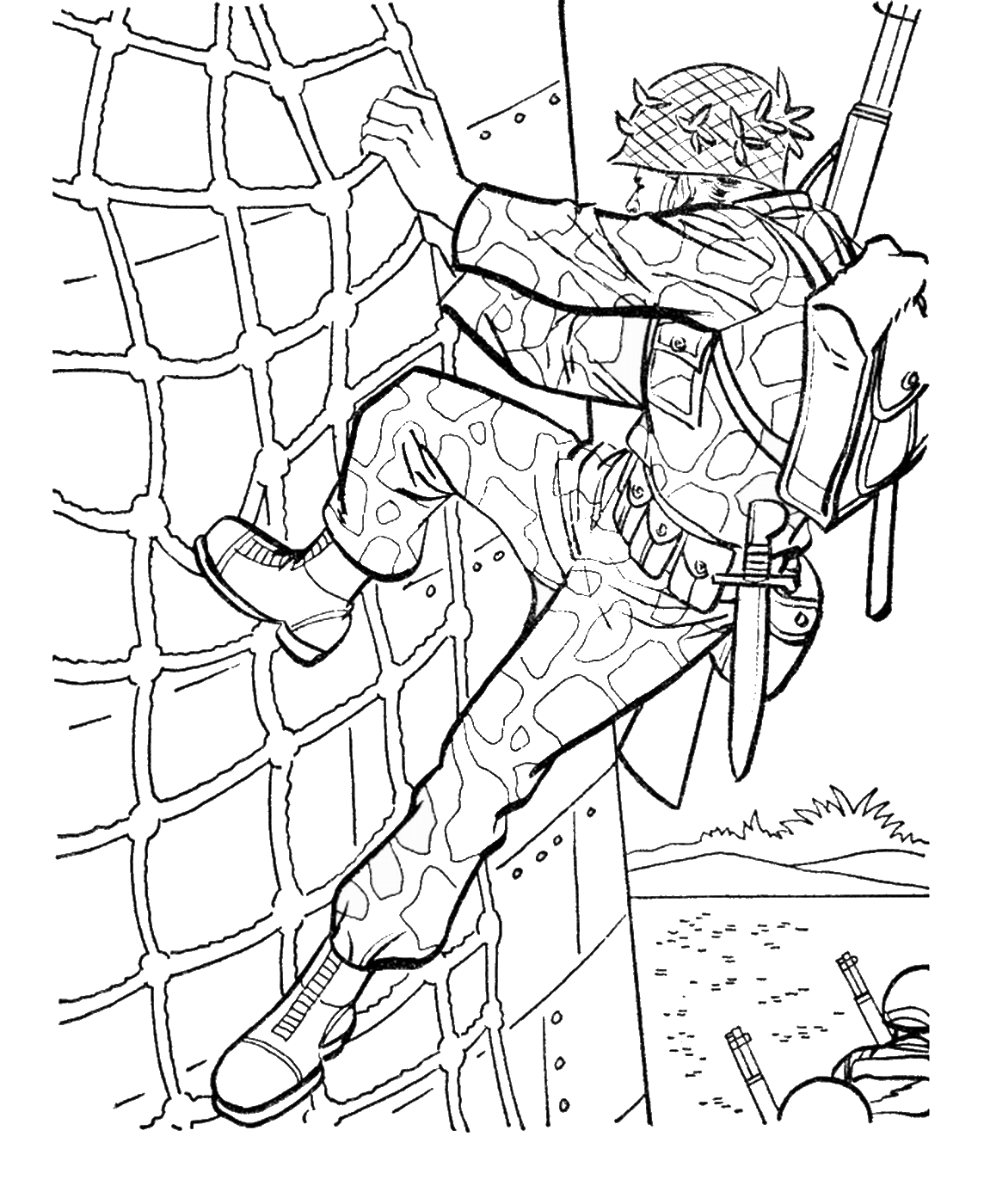 Army Coloring Pages army_cl8 Printable 2021 0274 Coloring4free