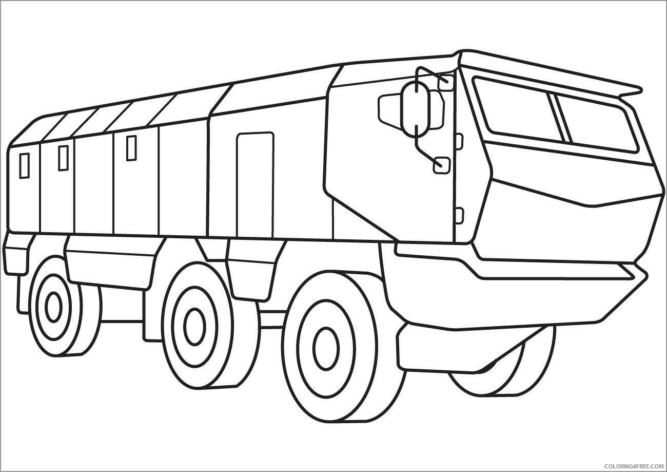Army Coloring Pages printable army vehicles Printable 2021 0289 Coloring4free