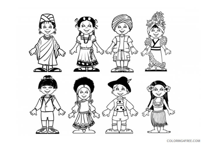 Around the World Coloring Pages Children world Printable 2021 0313 Coloring4free