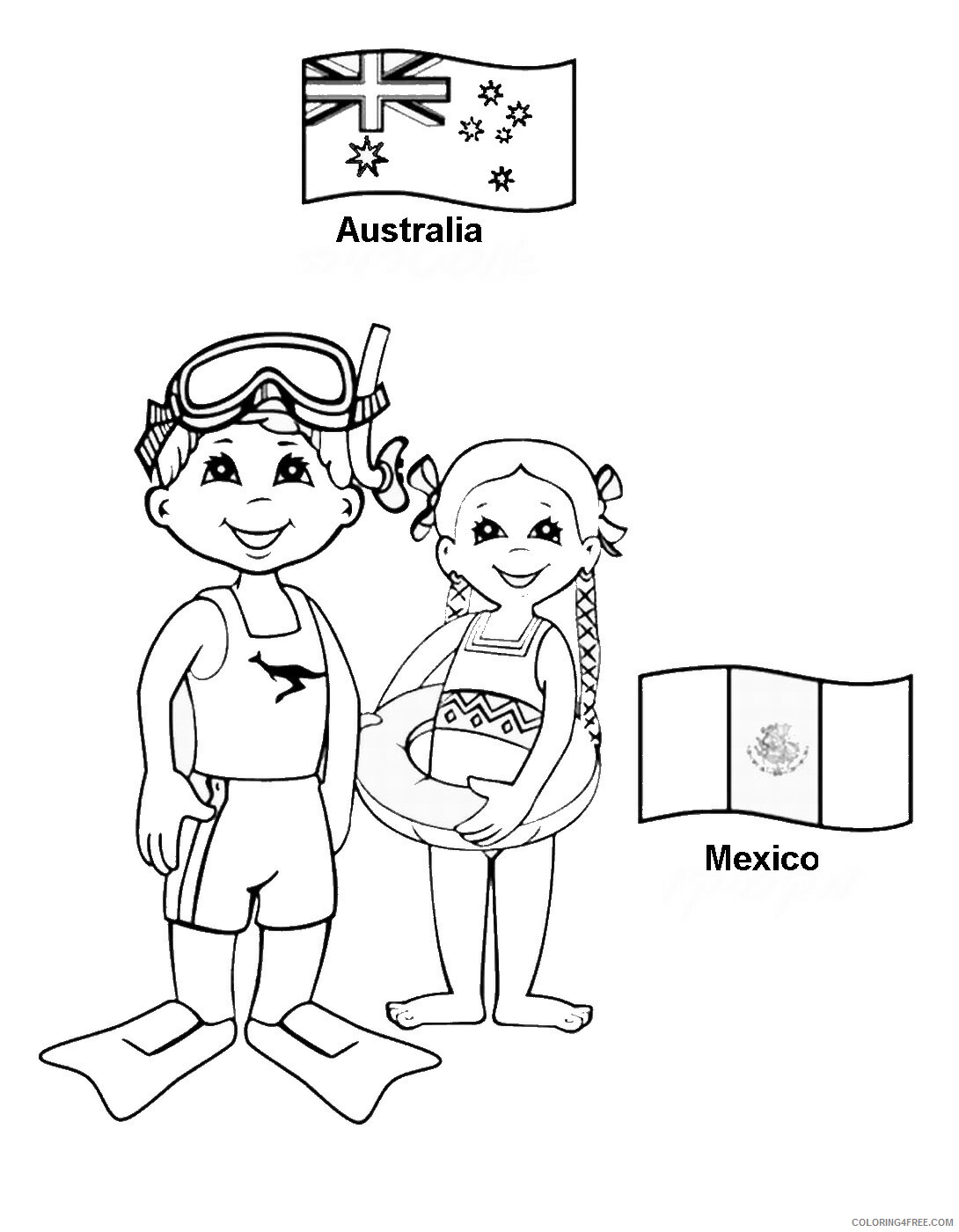 Around the World Coloring Pages australia Printable 2021 0310 Coloring4free