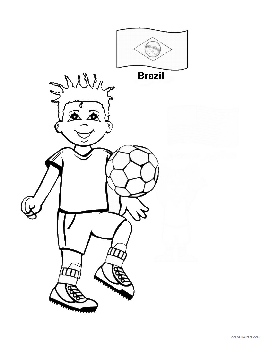 Around the World Coloring Pages brazil Printable 2021 0311 Coloring4free