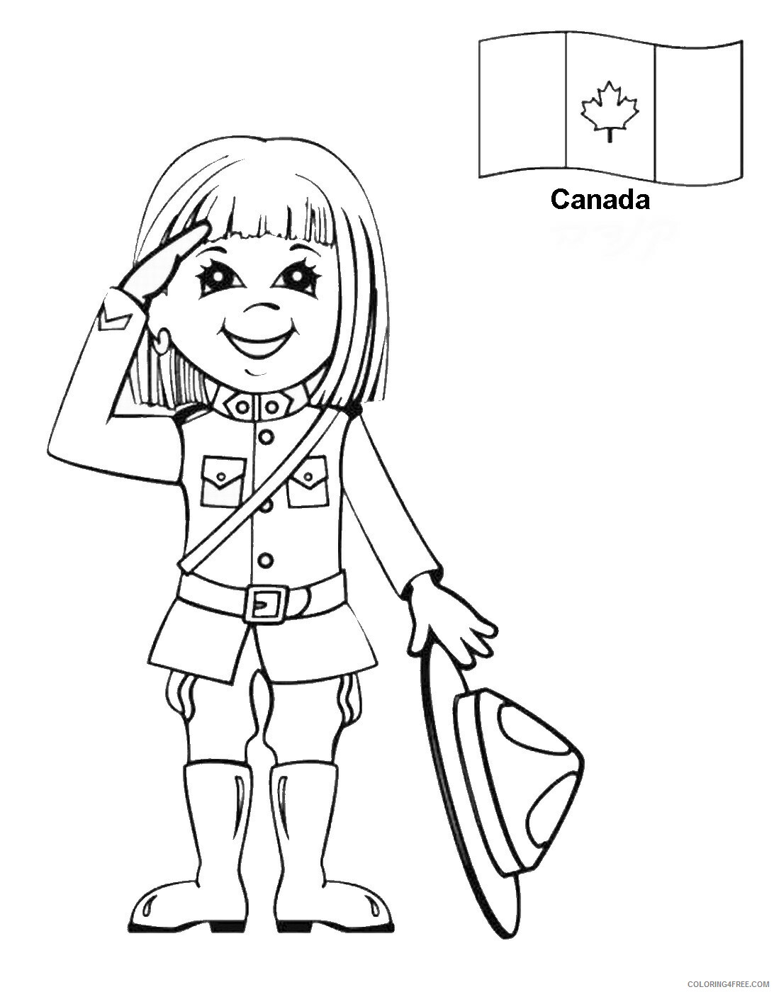 Around the World Coloring Pages canada Printable 2021 0312 Coloring4free