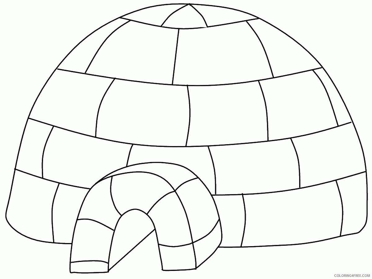 Around the World Coloring Pages igloo Printable 2021 0322 Coloring4free