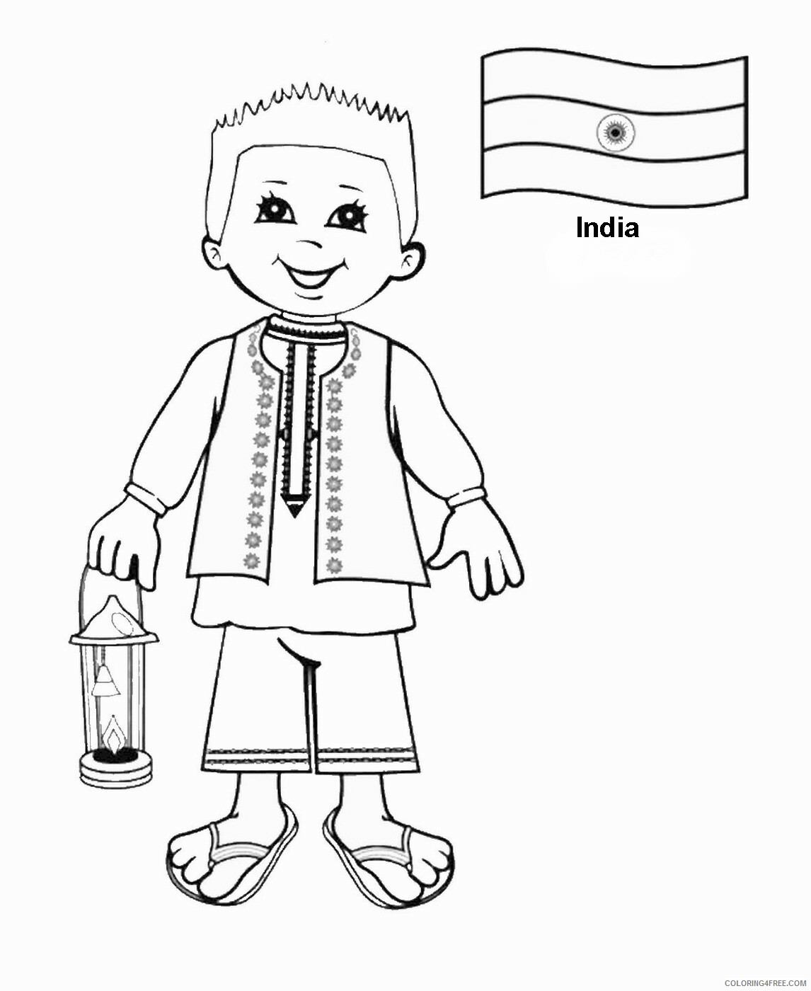 Around the World Coloring Pages india Printable 2021 0323 Coloring4free