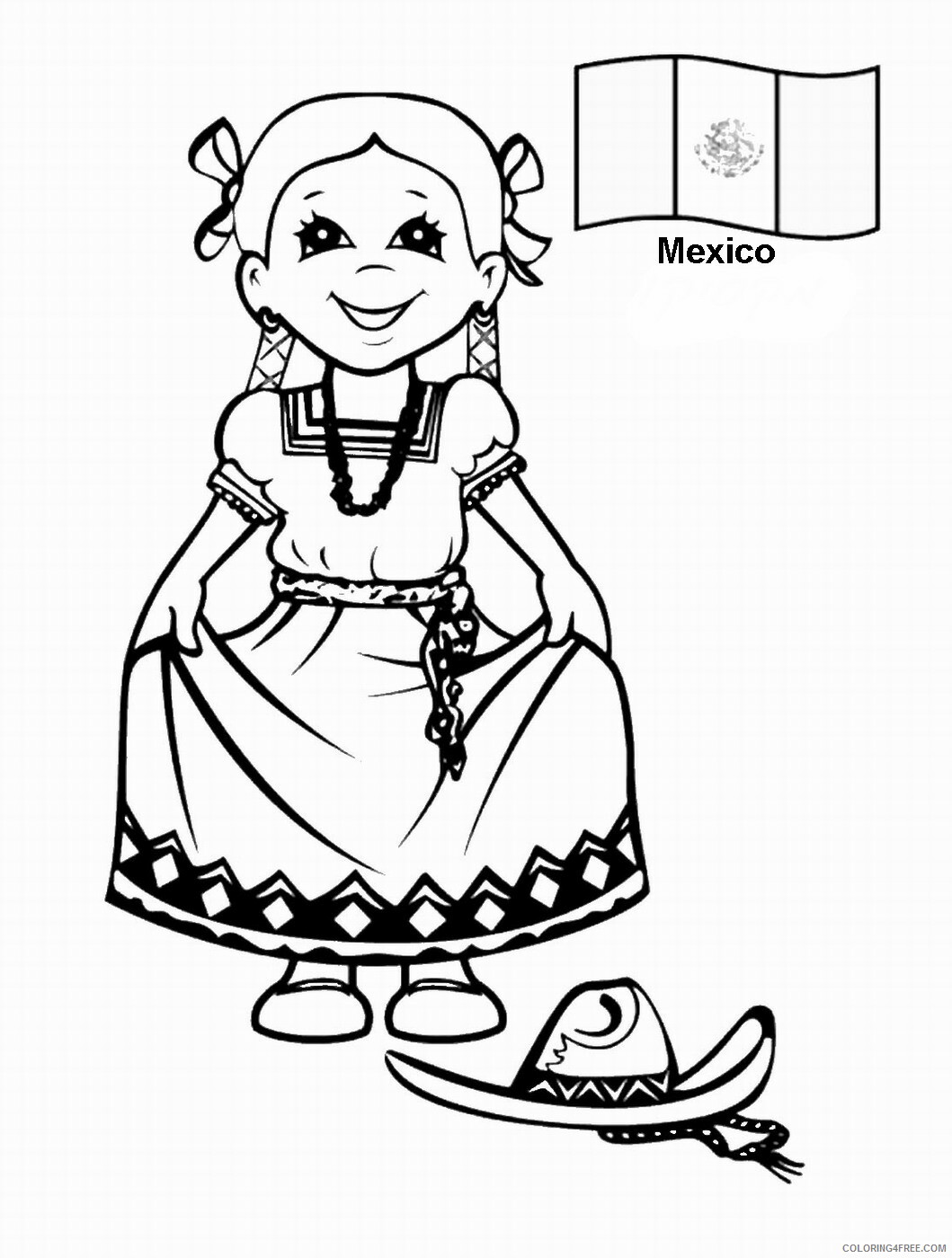 Around the World Coloring Pages mexico Printable 2021 0328 Coloring4free