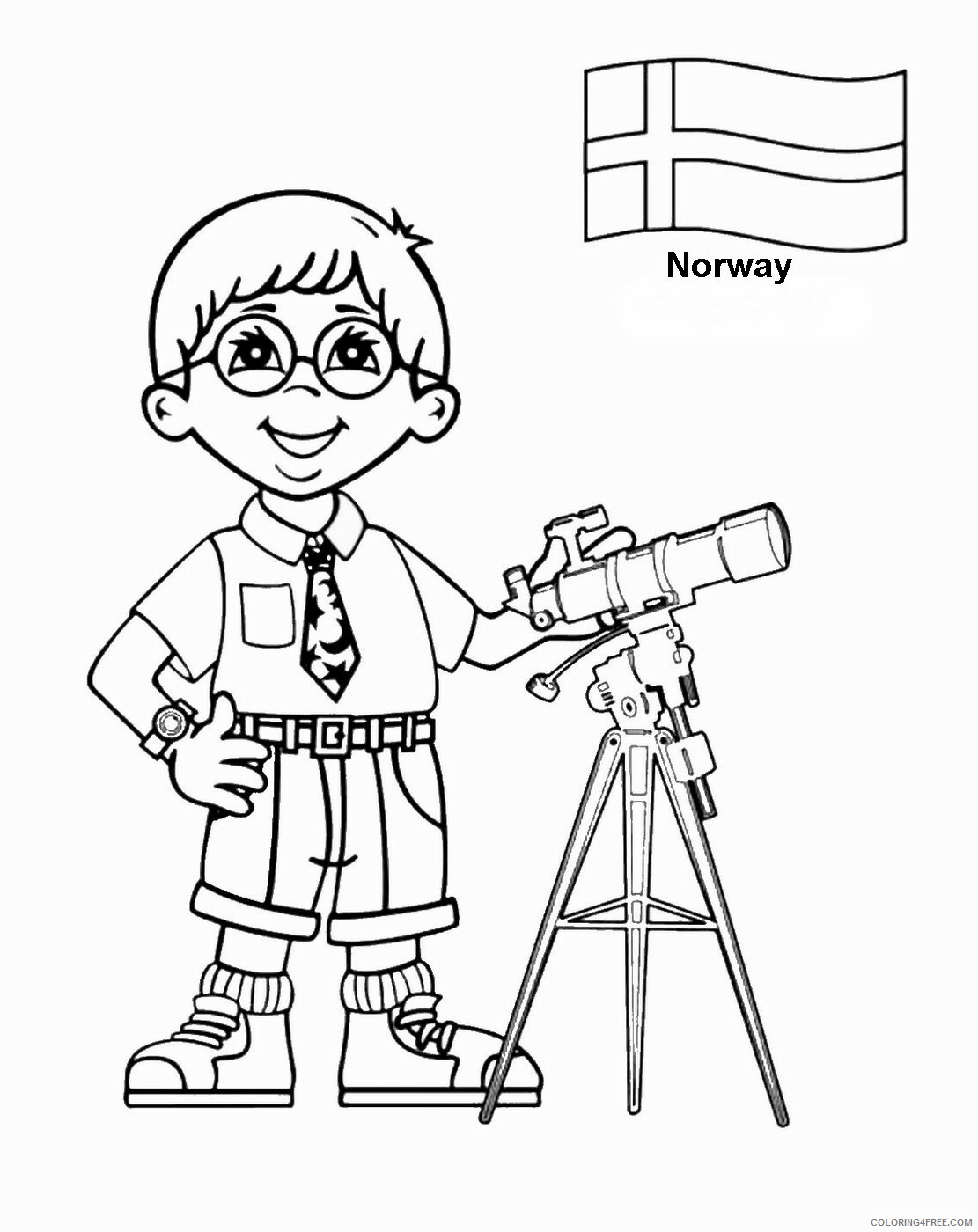 Around the World Coloring Pages norway Printable 2021 0335 Coloring4free