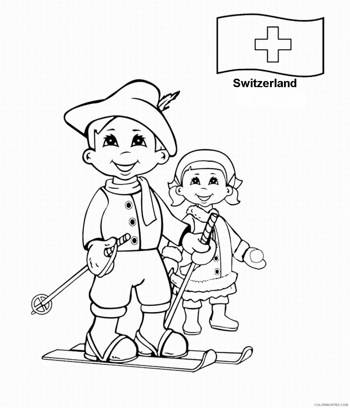 Around the World Coloring Pages switzerland Printable 2021 0338 Coloring4free