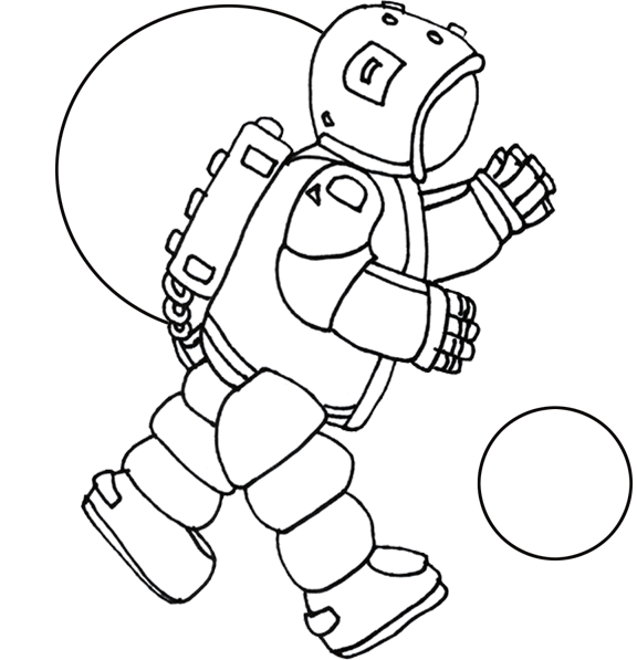 Astronaut Coloring Pages Astronaut 1 Printable 2021 0344 Coloring4free