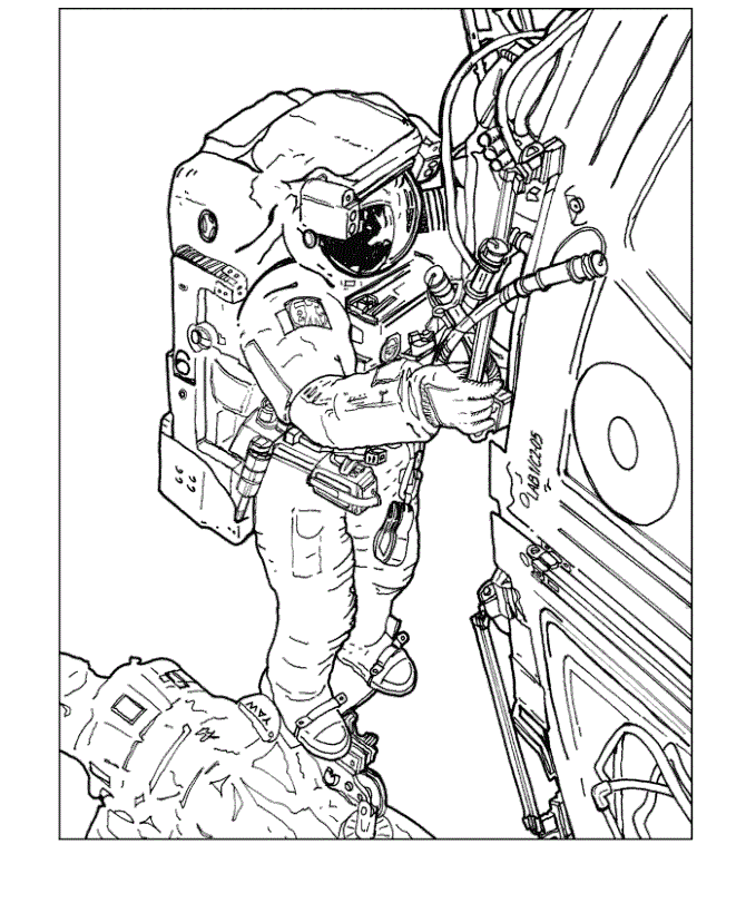Astronaut Coloring Pages Astronaut Printable 2021 0346 Coloring4free