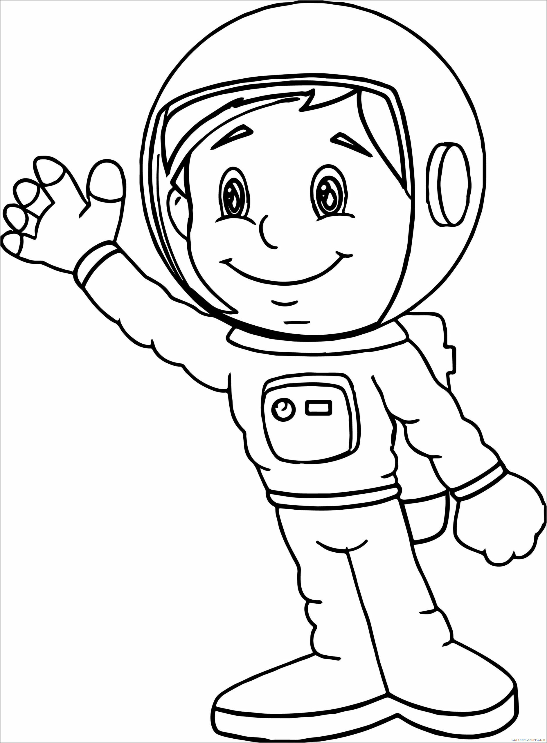Astronaut Coloring Pages astronaut for kids 2 Printable 2021 0370 Coloring4free