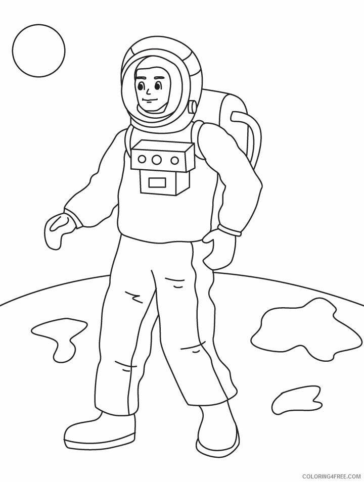 Astronaut Coloring Pages of Astronaut Printable 2021 0381 Coloring4free