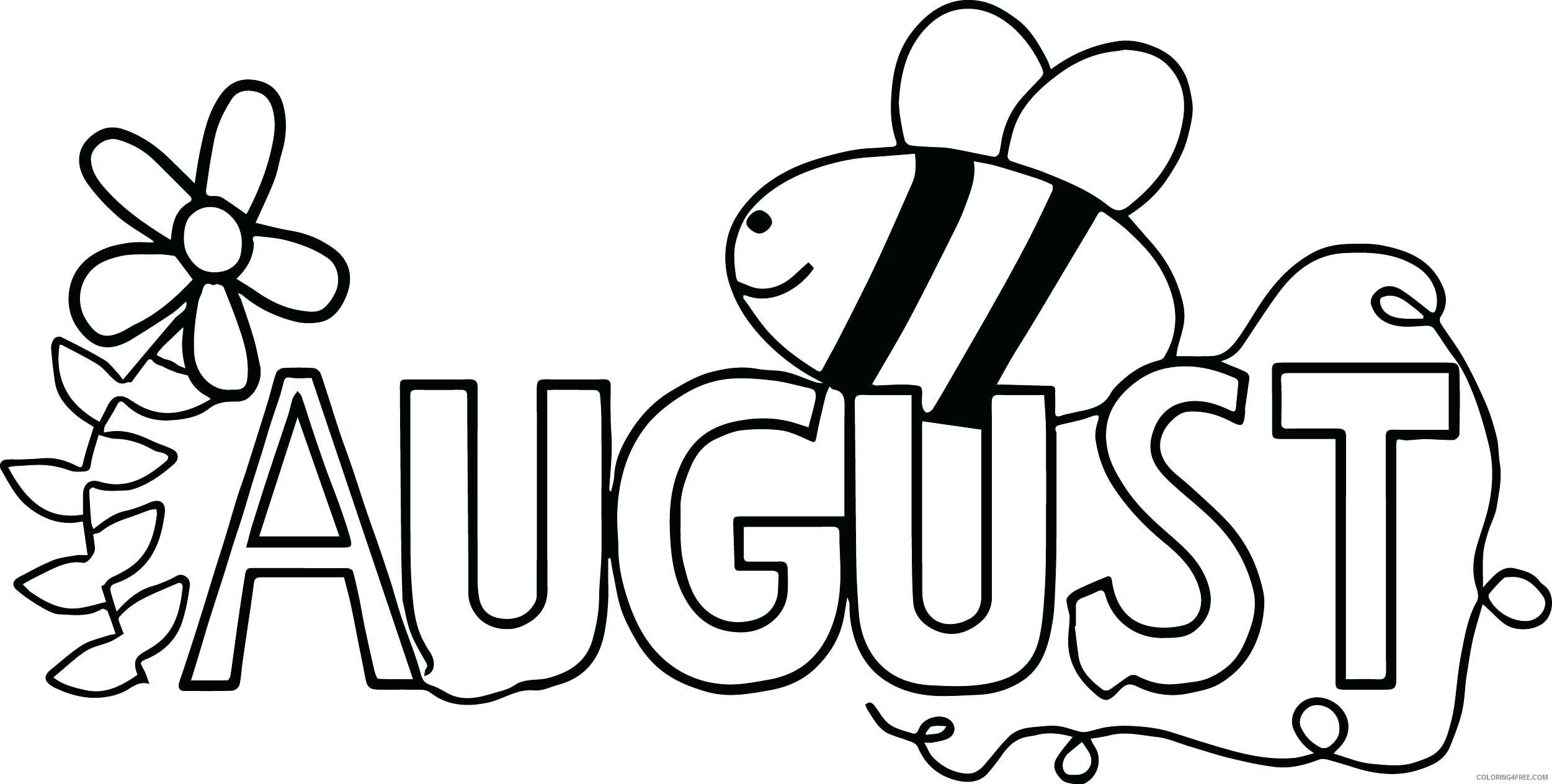 August Coloring Pages August Printable 2021 0388 Coloring4free