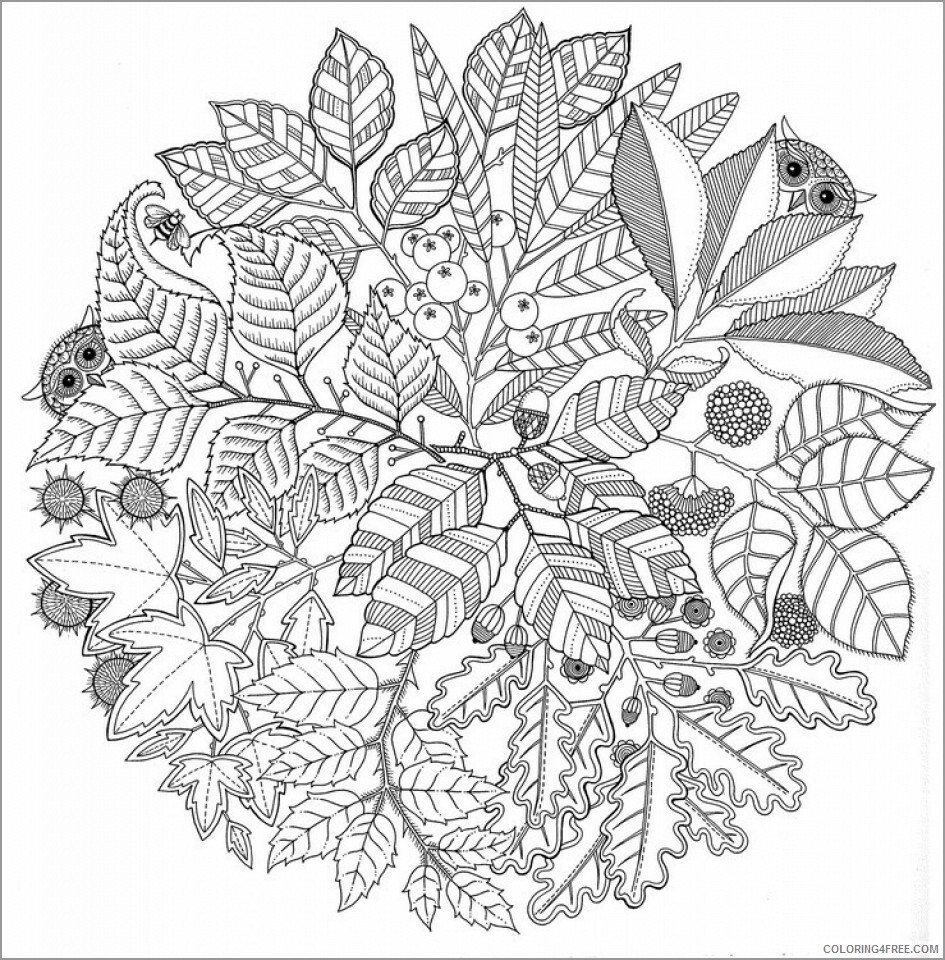 Autumn Coloring Pages Nature autumn mandala Printable 2021 037 Coloring4free
