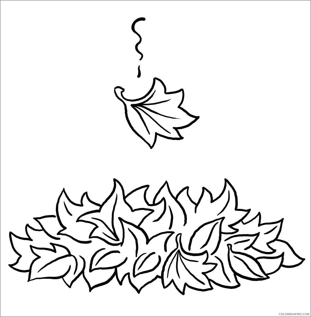 Autumn Coloring Pages Nature fall leaf autumn Printable 2021 041 Coloring4free