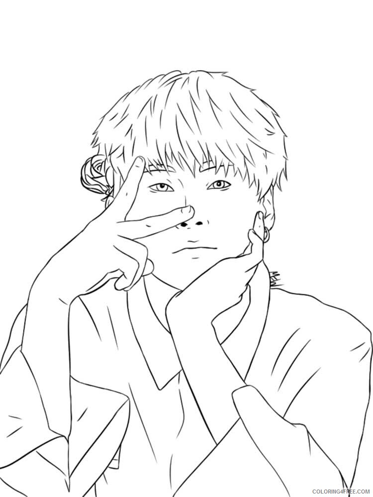 BTS Coloring Pages bts 10 Printable 2021 1256 Coloring4free