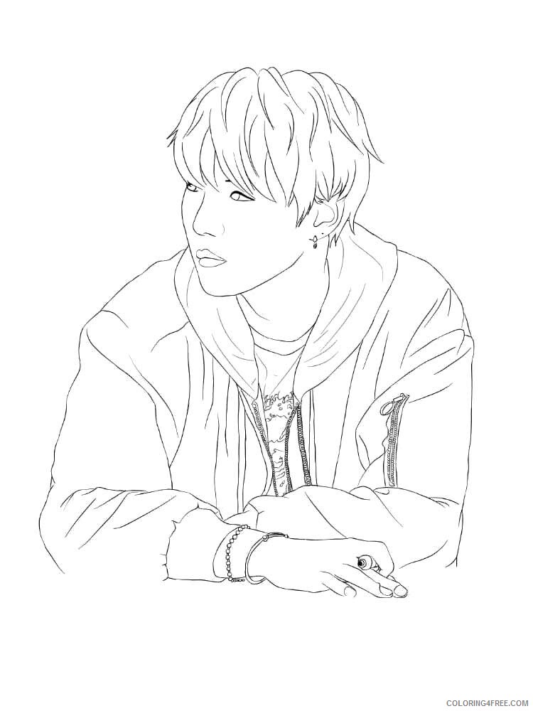 BTS Coloring Pages bts 4 Printable 2021 1263 Coloring4free