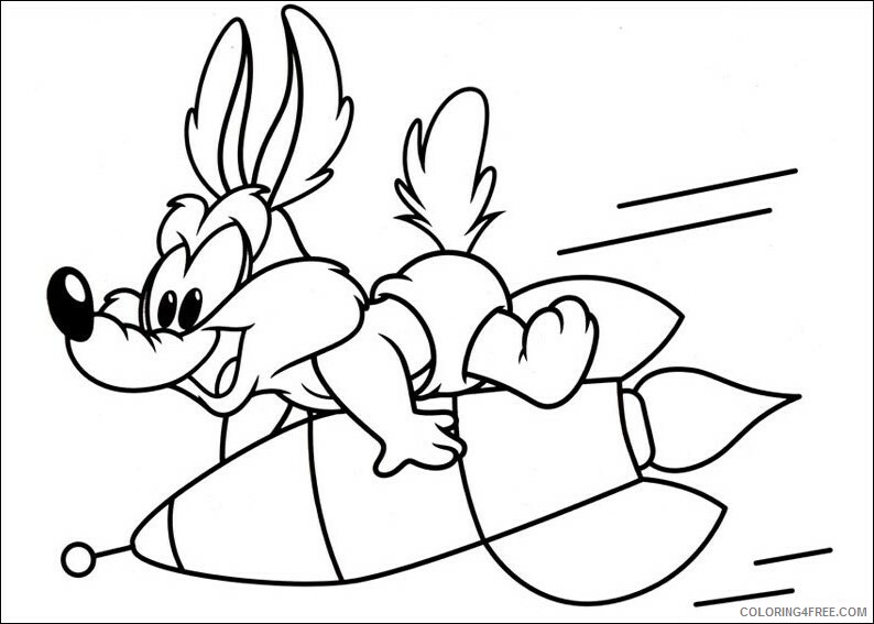 Baby Cartoons Coloring Pages baby wile e