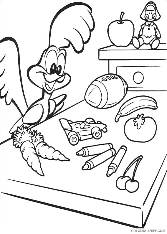 Baby Cartoons Coloring Pages happy baby road runner Printable 2021 0435 Coloring4free
