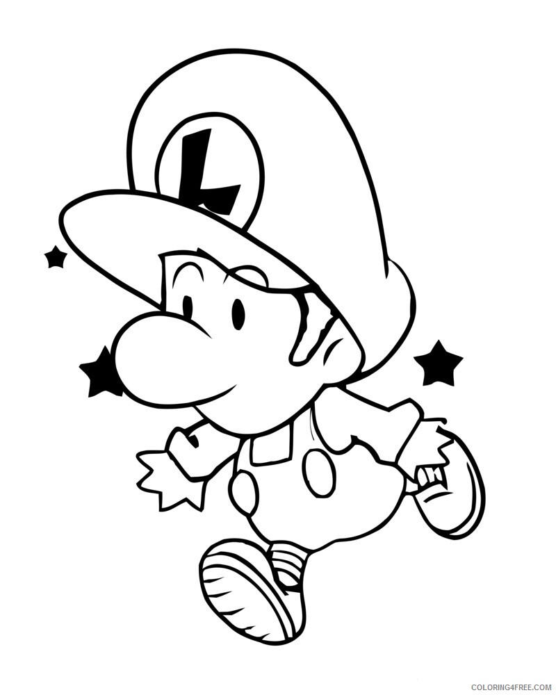 Baby Coloring Pages Baby Luigi Printable 2021 0405 Coloring4free