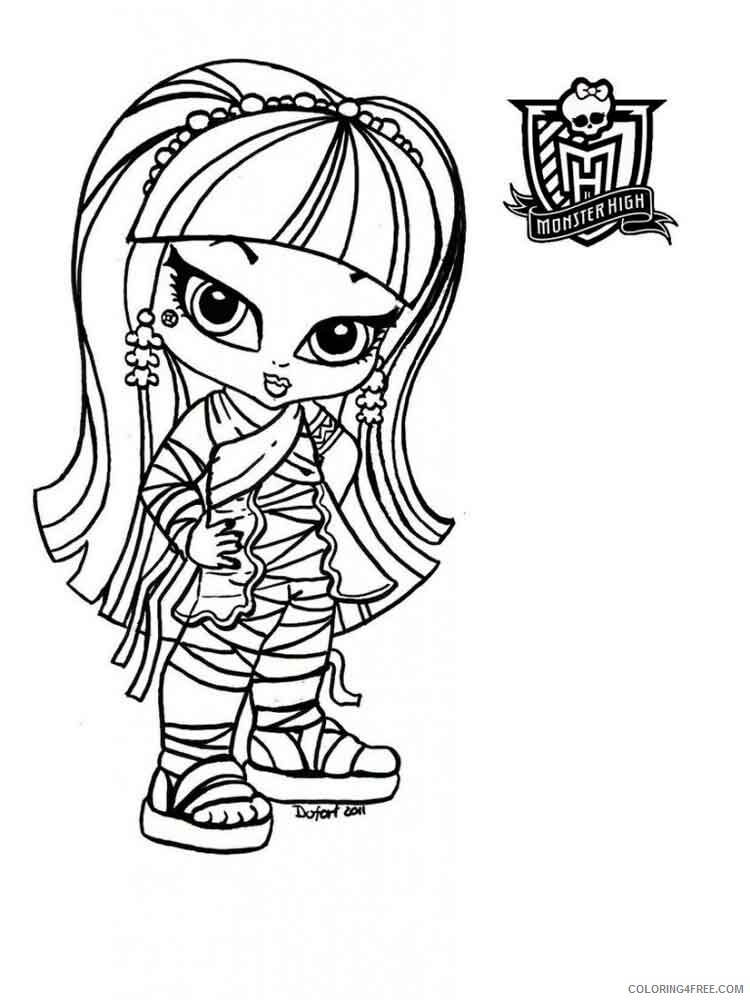Baby Monster High Coloring Pages Baby Monster High 13 Printable 2021 0438 Coloring4free Coloring4free Com