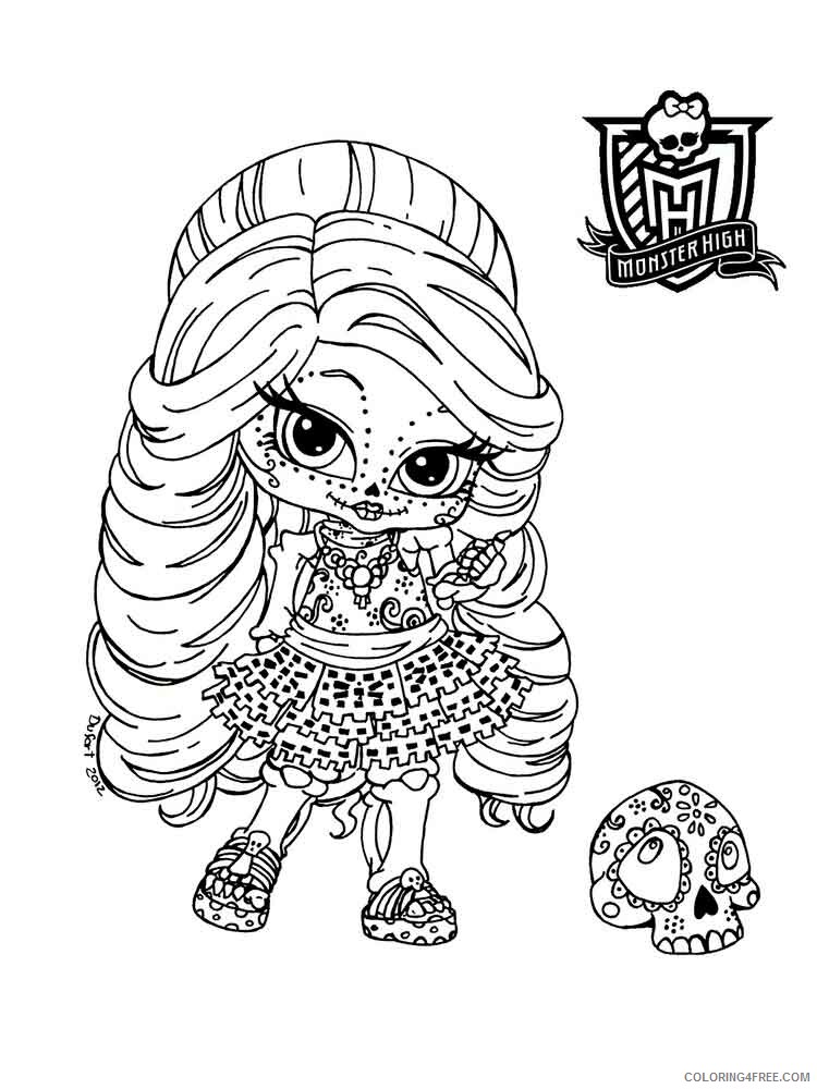Baby Monster High Coloring Pages baby monster high 3 Printable 2021 0440 Coloring4free