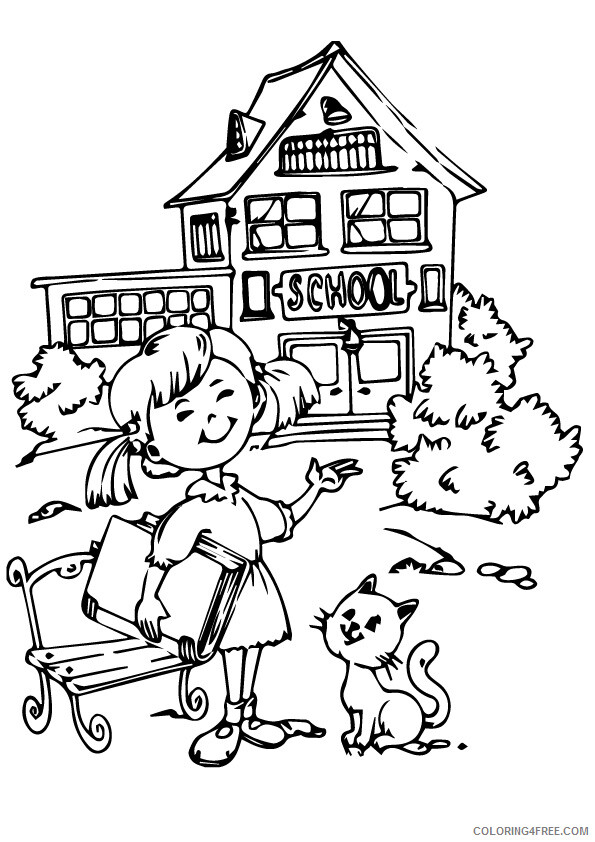 Back to School Coloring Pages Back to School 1 Printable 2021 0450 Coloring4free