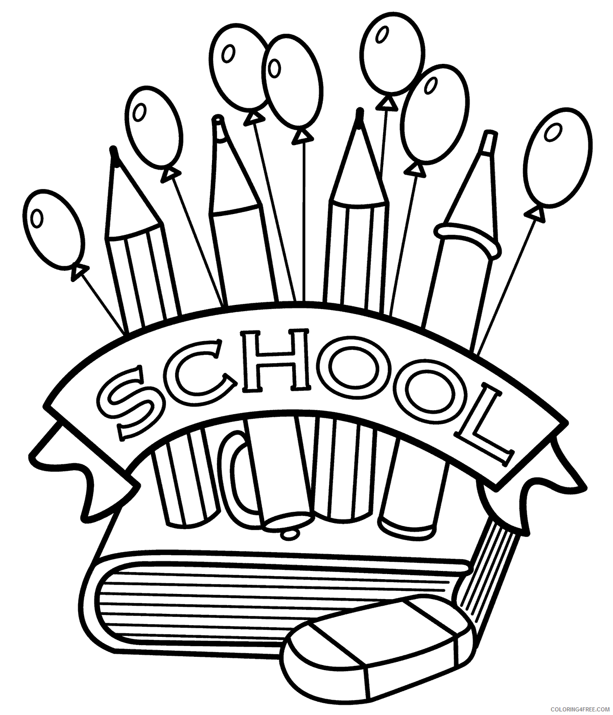 Back to School Coloring Pages Back to School in September Printable 2021 0459 Coloring4free