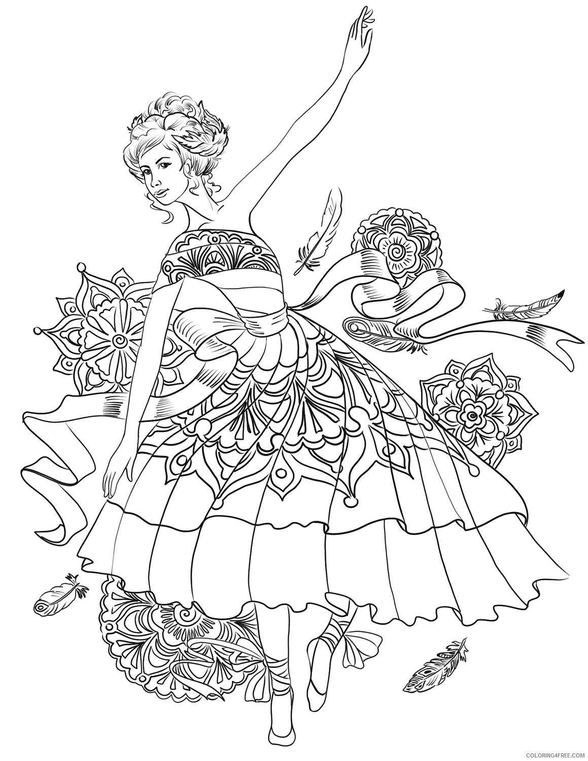 Ballerina Coloring Pages 1576575072_ballerina swan dance Printable 2021 0479 Coloring4free