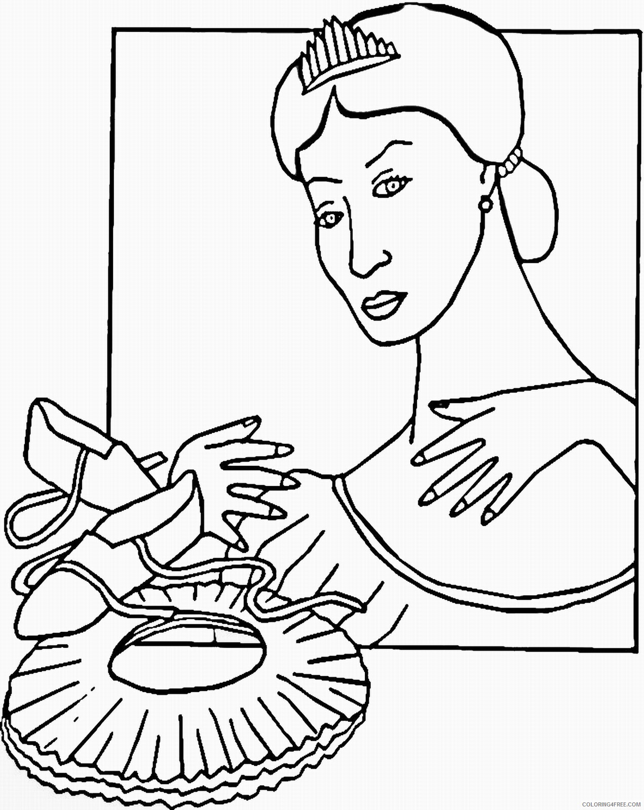 Ballerina Coloring Pages ballerinac49 Printable 2021 0483 Coloring4free