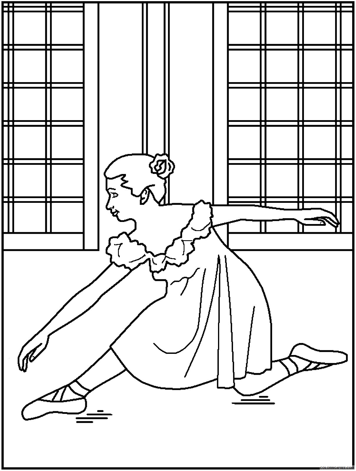 Ballerina Coloring Pages ballerinac50 Printable 2021 0484 Coloring4free