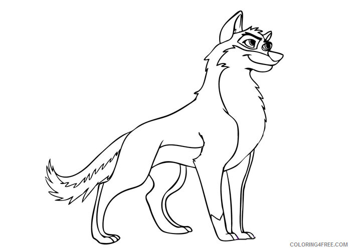 Balto Coloring Pages Balto the wolf Printable 2021 0508 Coloring4free