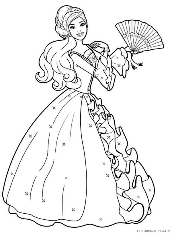 Barbie Coloring Pages Amazing Drawing Barbie Doll Printable 2021 0515 Coloring4free