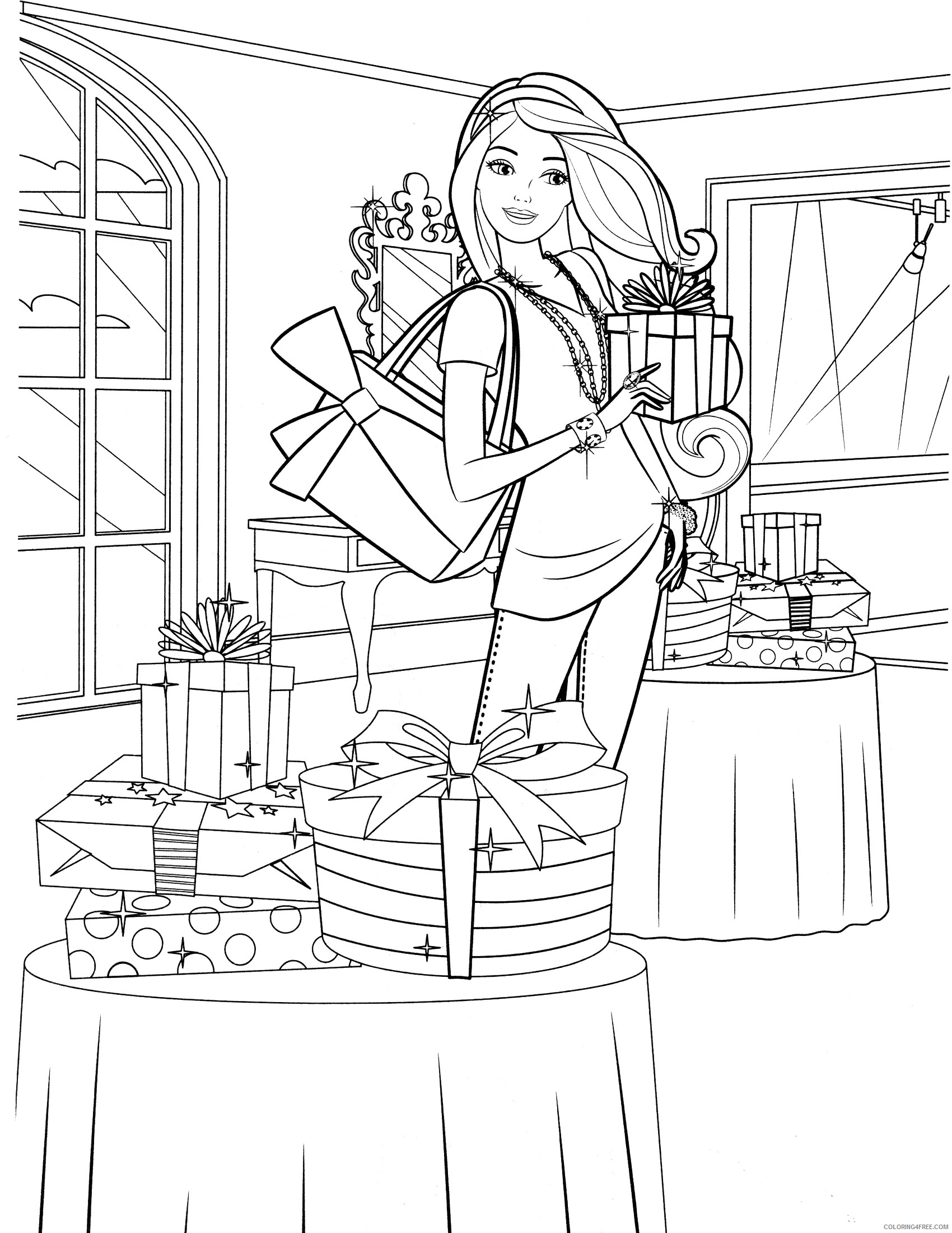 Barbie Coloring Pages Barbie Pictures Printable 2021 0564 Coloring4free