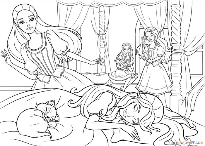 Barbie Coloring Pages Barbie and the three musketeers Printable 2021 0526 Coloring4free