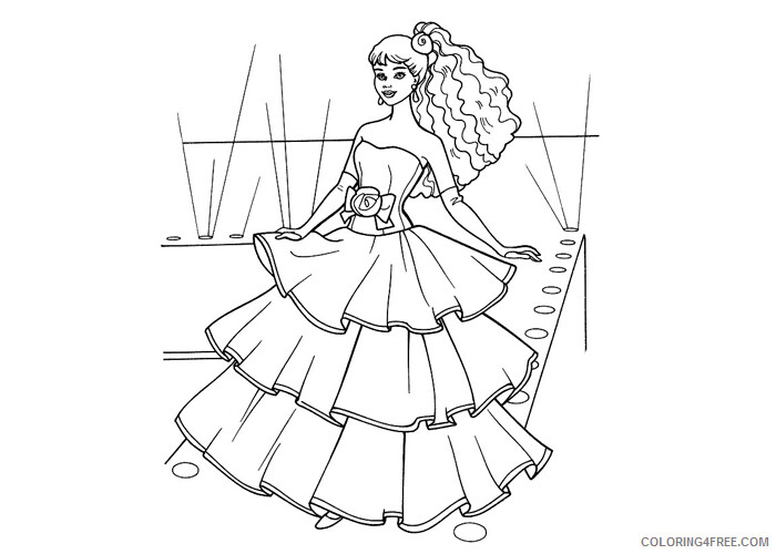 Barbie Coloring Pages Barbie fashion Printable 2021 0580 Coloring4free