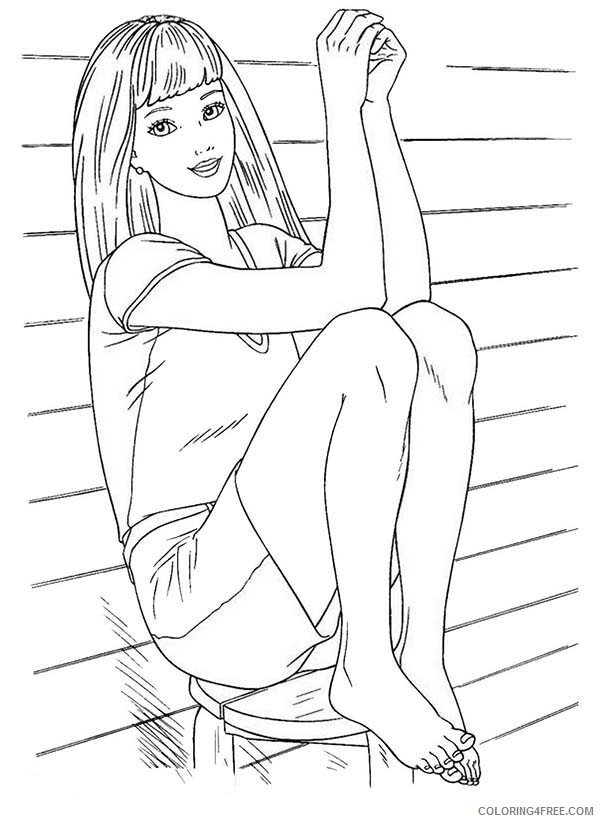 Barbie Coloring Pages Picture of Barbie Doll Printable 2021 0632 Coloring4free