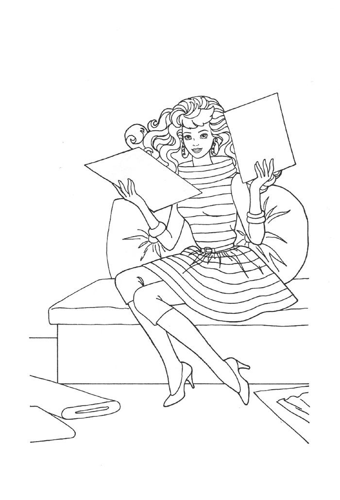 Barbie Coloring Pages Barbie Printable 2021 0552 Coloring4free Coloring4free Com