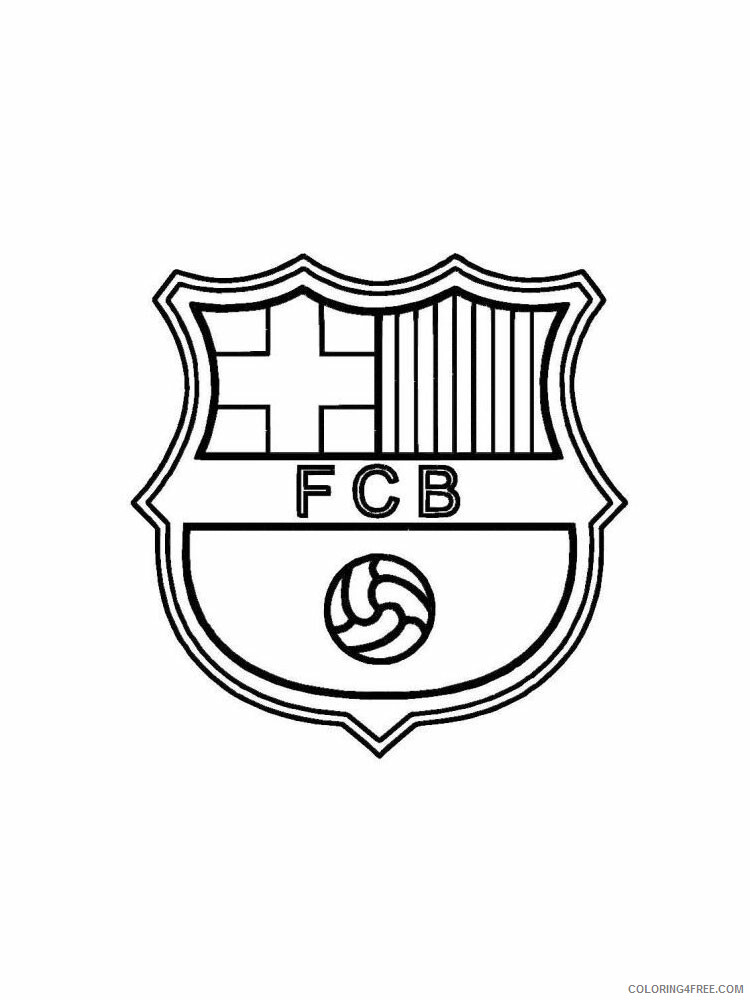 Barcelona Coloring Pages FCbarcelona 2 Printable 2021 0670 Coloring4free