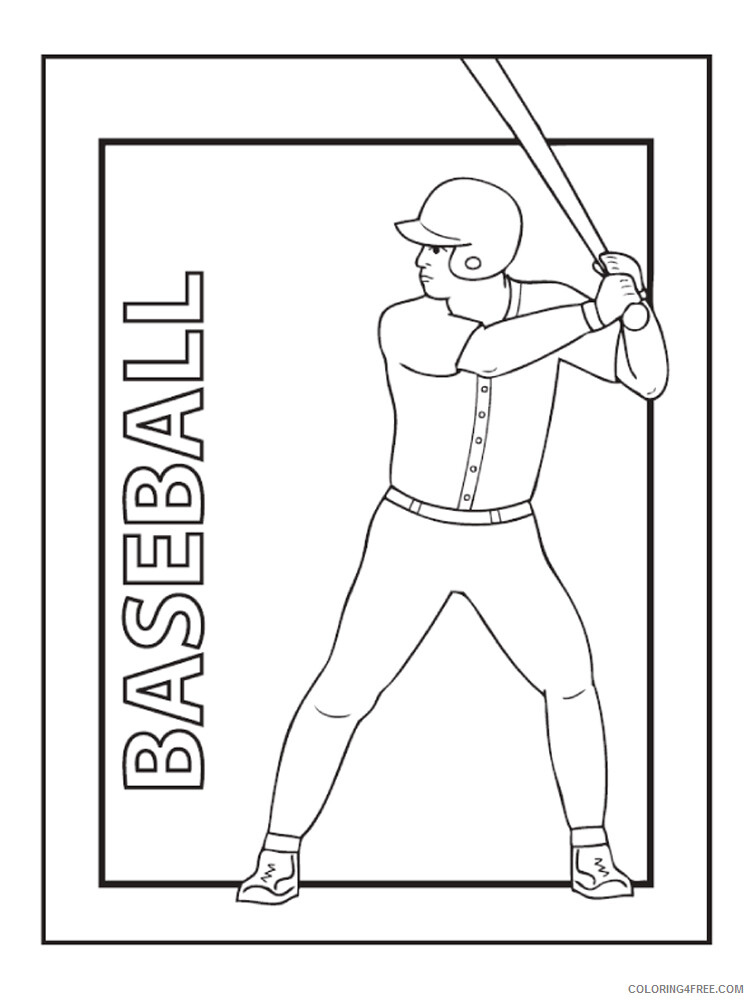 Baseball Coloring Pages Baseball 21 Printable 2021 0701 Coloring4free