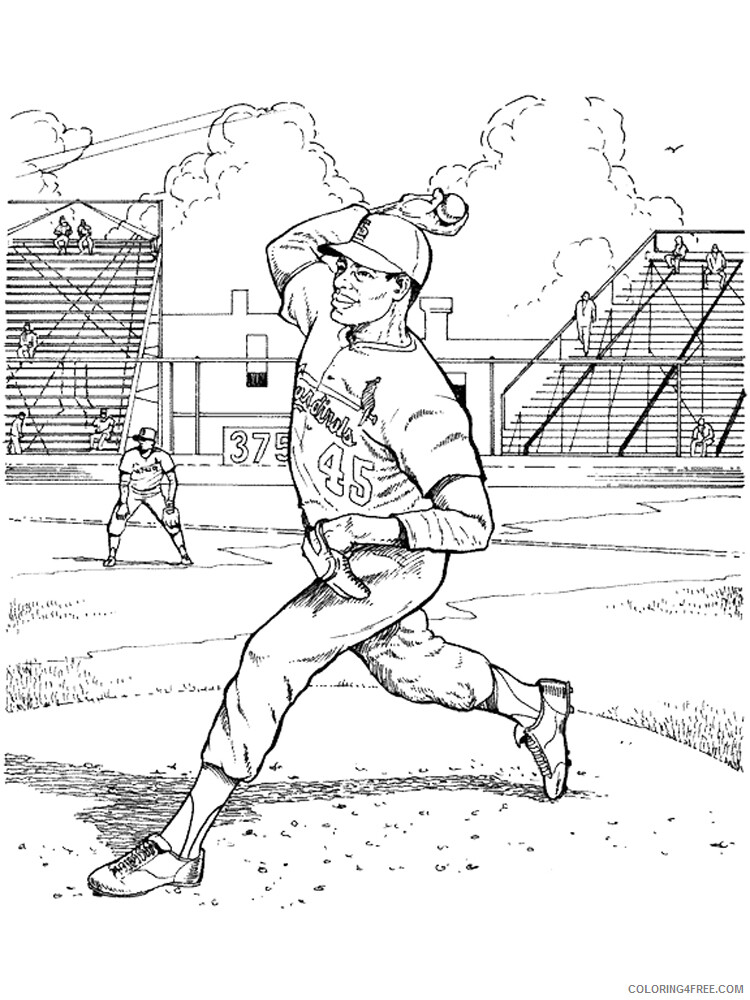 Baseball Coloring Pages Baseball 7 Printable 2021 0717 Coloring4free